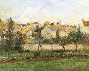 Camille Pissarro Pang plans under sunset Schwarz USA oil painting artist